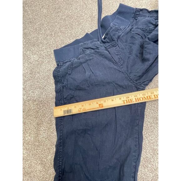 athleta womens pullon elastic pants sz 10 blue lightweight trouser - Picture 6 of 12